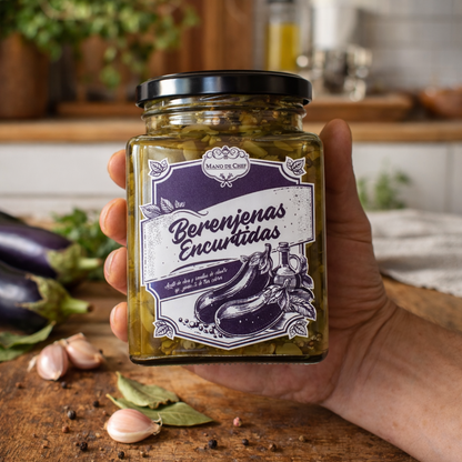 Berenjenas Encurtidas - Mano de Chef