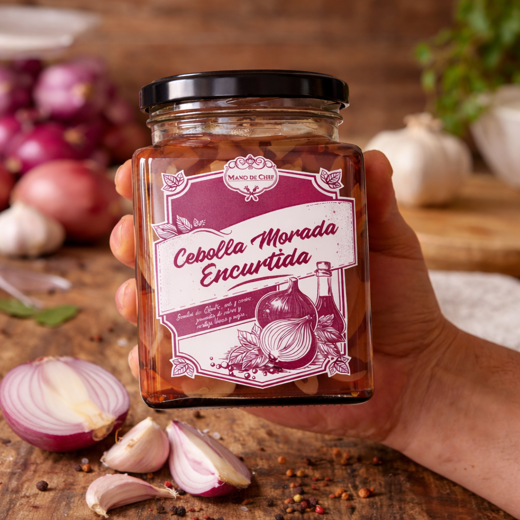 Cebolla Morada Encurtida - Mano de Chef